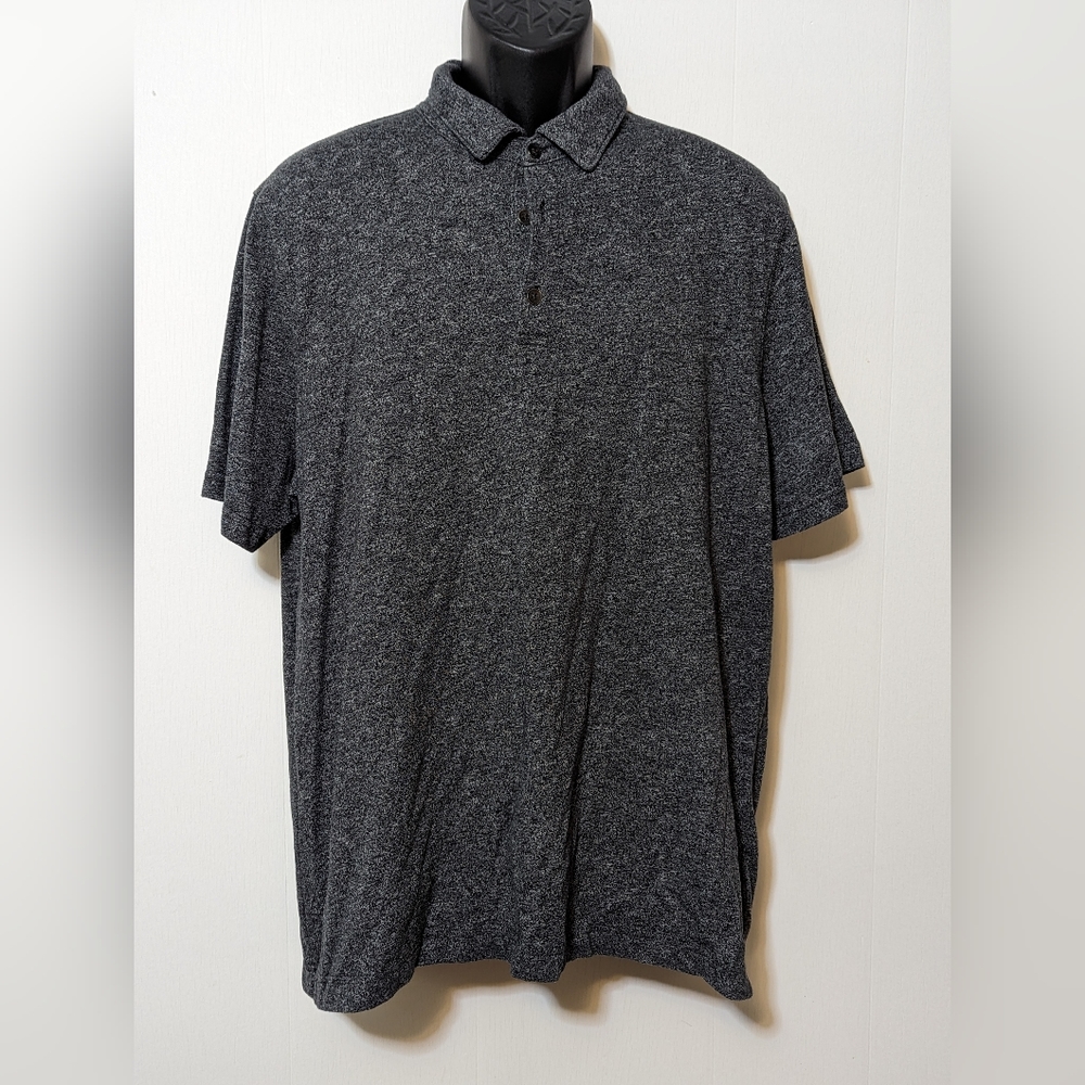 Men's Banana Republic Polo Short Sleeves Gray Size XL